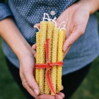 How-To: Rustic Beeswax Candles