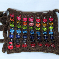 Crocheted Rainbow Can Tab Purse