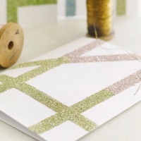 How-To: Easy Glitter Notecards