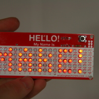 LED “Hello! My Name Is” Name Tag Kit