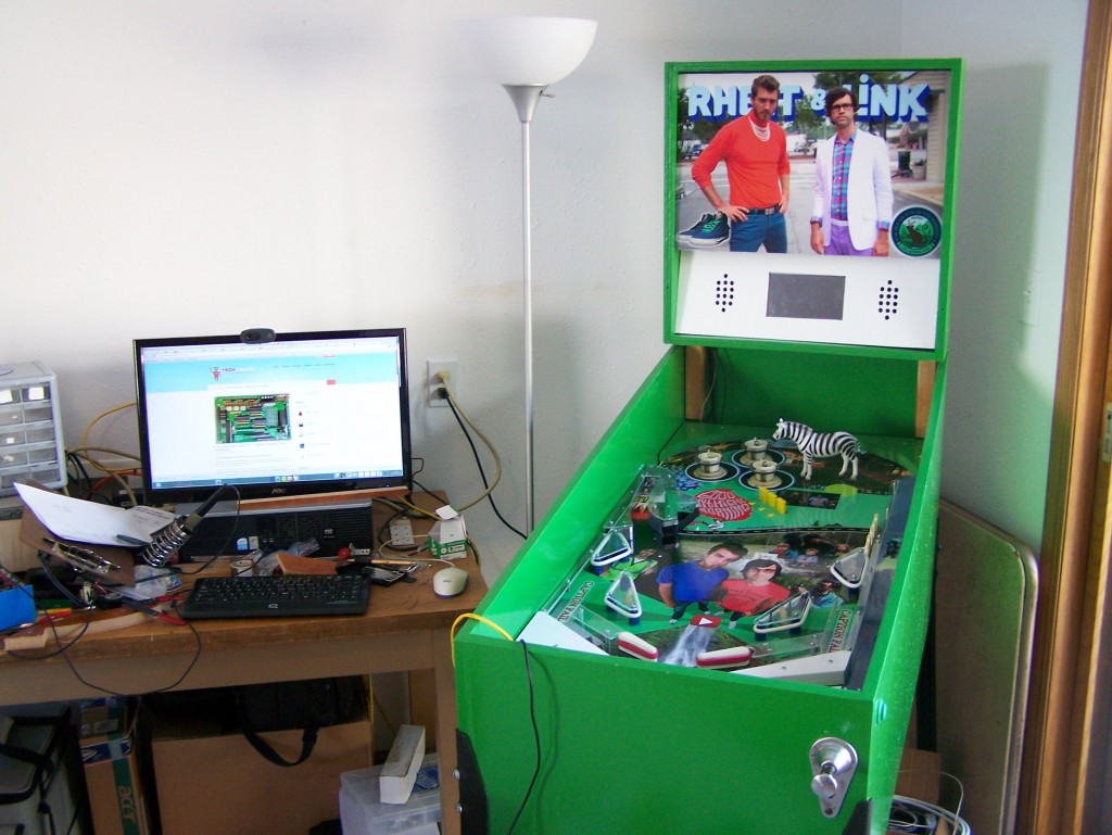 Raspberry Pi Powered Pinball Machine Make