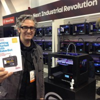 Bre Pettis Shows Off New MakerBot Book at CES