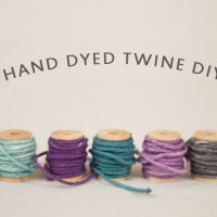 How-To: Hand-Dyed Twine