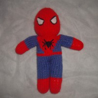 Knitted Spiderman Doll