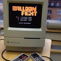 Macintosh Classic modded with NES and Raspberry Pi