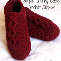 How-To: Chunky Cable Crochet Slippers