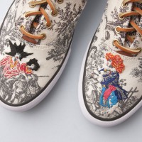 Embroidered Toile Sneakers