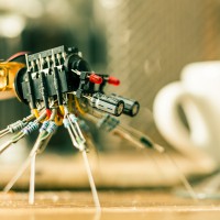 Insects Twisted Together from Electronic Components