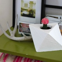 How-To: Geometric Cement Planter