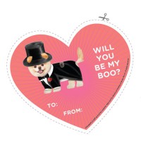 Boo the Dog Valentine Printables