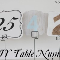 Table Numbers Three Ways