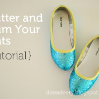 How-To: Glitter and Trim Ballet Flats