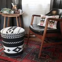 DIY Utility Bucket Ottoman