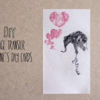 Image Transfer Valentine Cards