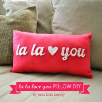 La La Love You Pillow