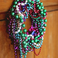 Mardi Gras-Inspired Wreath