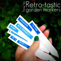 How-To: Retro-Inspired Garden Markers