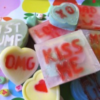 How-To: Conversation Heart Soap