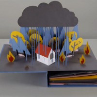 Paper Craft Animation of a Water Cycle