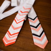 How-To: Chevron Painted Neckties