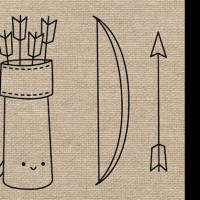 Bow and Arrow Embroidery Pattern