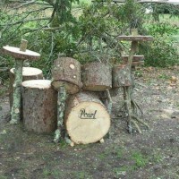 Woodpile Drum Set