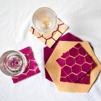 How-To: Geometric Felt Coasters