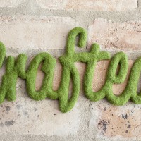 How-To: Faux Moss Words