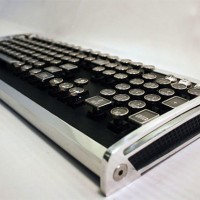Vintage Typewriter Keys + New Tech = Diesel Punk Keyboard?