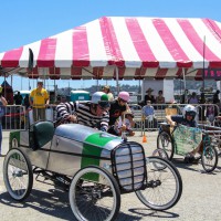 Death Defying Pedal Car Races at Maker Faire Bay Area