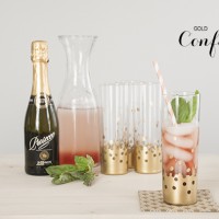 How-To: Gold Confetti Tumblers