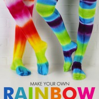 How-To: Tie-Dye Rainbow Socks