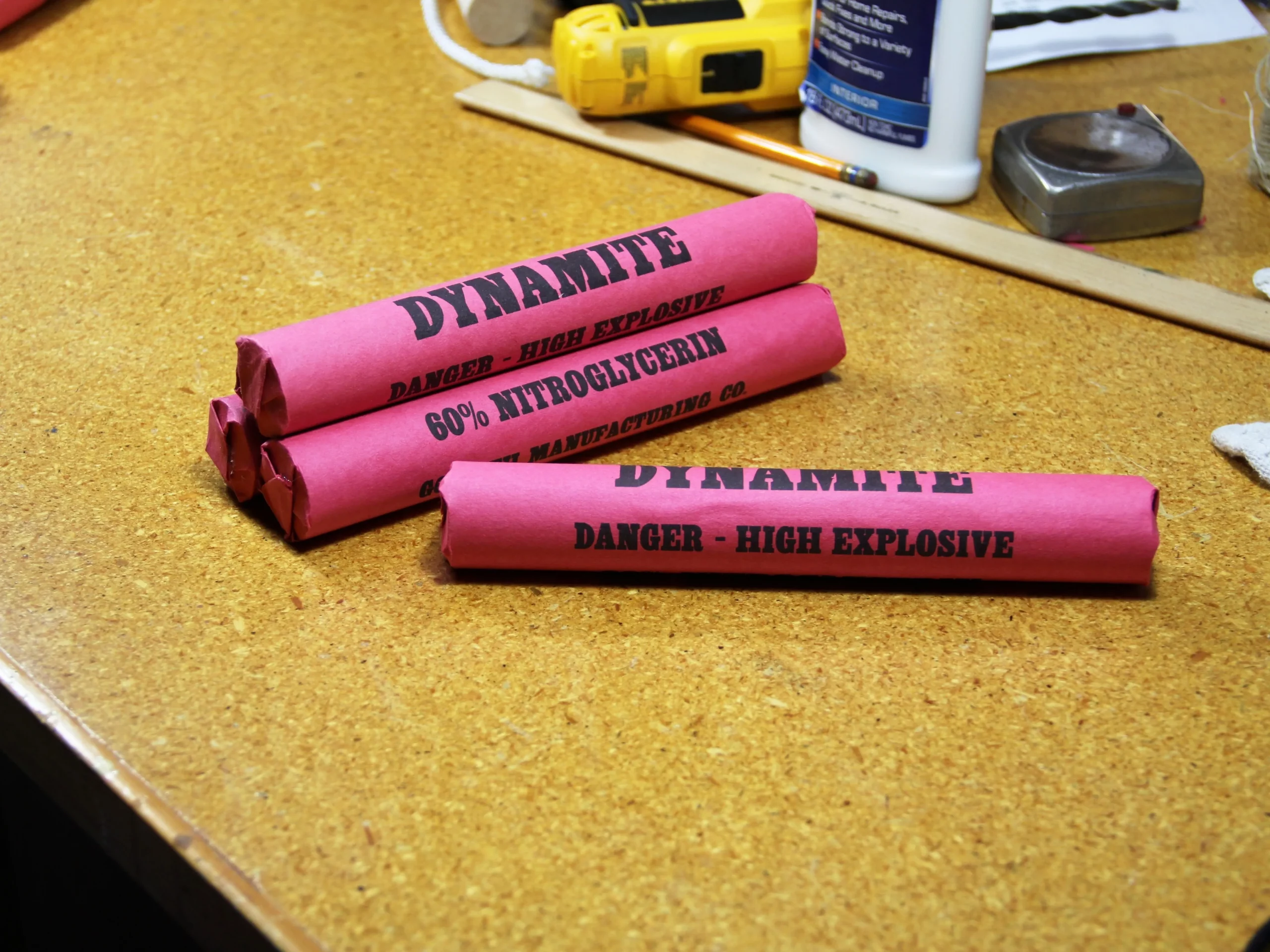 4 sticks of prop dynamite
