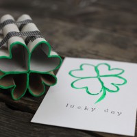 How-To: Make Four Leaf Clover Stamps with Toilet Paper Tubes