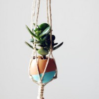 How-To: Mini Hanging Macrame Garden