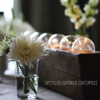 How-To: Recycled Lightbulb Centerpiece