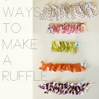 Seven Ways to Make a Ruffle