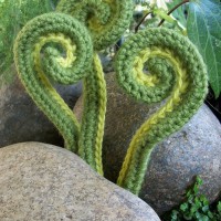 Amigurumi Fiddlehead Ferns