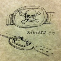 DiResta: Skull Belt Buckle