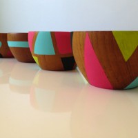 How-To: Painted Wooden Bowls