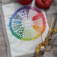 Color Wheel Embroidery Sampler