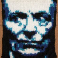 Knitted Portraits of Dr. Who Actors