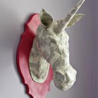 Paper Mache` Animal Head