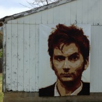 David Tennant Pixel Quilt