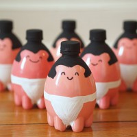 DIY Sumo Wrestler Bowling Pins