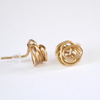 How-To: Wire Knot Stud Earrings