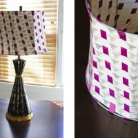 How-To: Woven Ribbon Lampshade