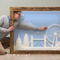 London’s Skyline in Sugar Cubes