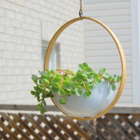 How-To: Modern Embroidery Hoop Hanging Planter