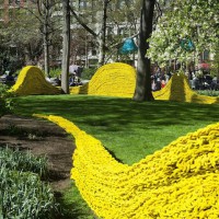 Massive Public Installation from Salvaged Rope